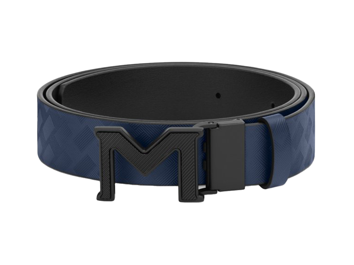 M Buckle Extreme 3.0 Blue/Plain Black 35 MM Belt